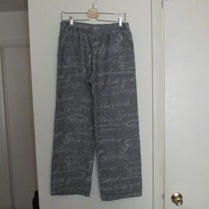 Chico's Wide Leg Gray Pull On Linen Pants Size M